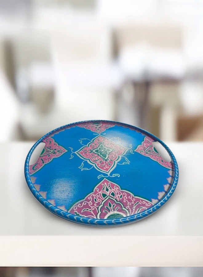 Dash And Twine Decorative Round Large Table Tray  - Image 1
