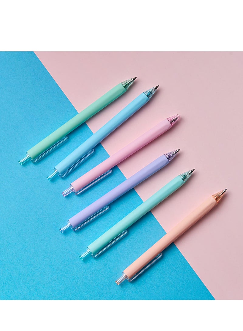 9 Colorful Retractable Gel Pens Set, 9 Pcs Cute Highlighters for Kids, Students and Artists, Aesthetic School Supplies - Image 3