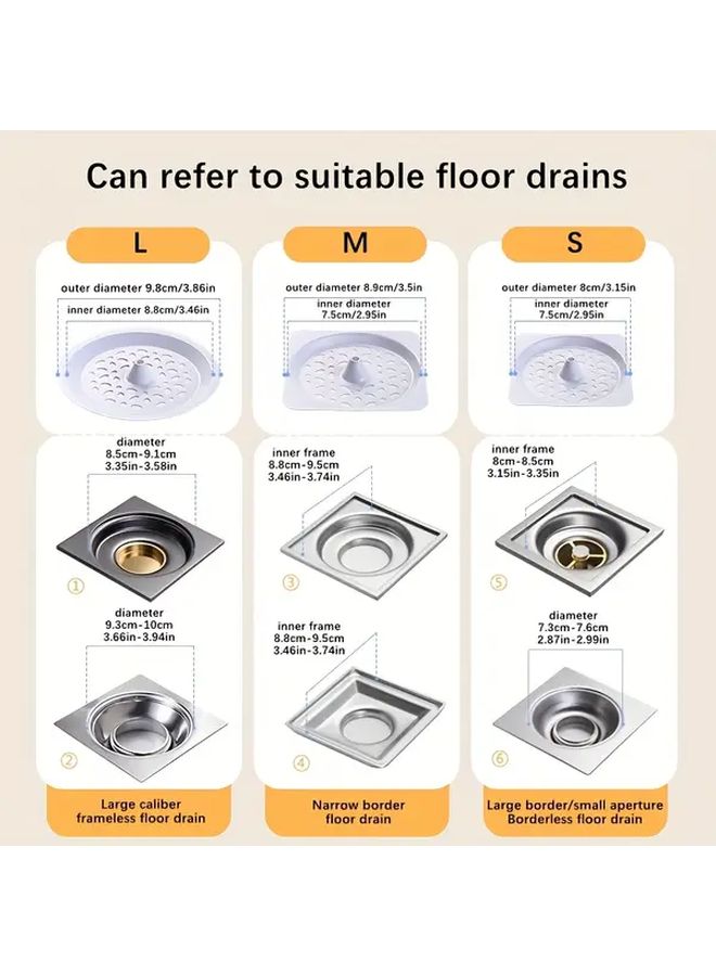 White Extract Wall Mount Drain Cover and Filter Set Hands Free - Image 4