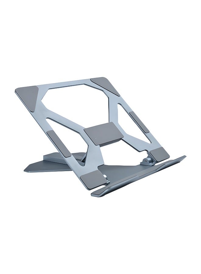 Laptop Desktop Stand, 5-Level Adjustment, Foldable Non-Slip Hollow Laptop Stand, Stable And Durable, Compatible With Dell, HP, Lenovo, MacBook - Image 1