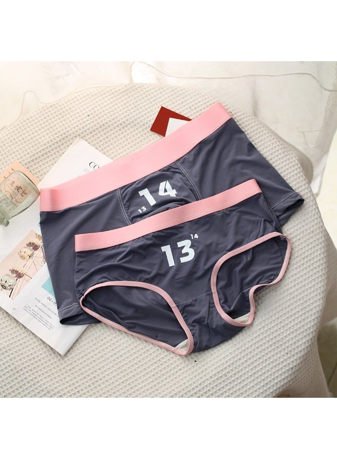 KUYING Brand New Comfortable Skin Friendly Breathable Couple Underwear Set Of 2