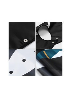 WYBOT Adult Bib Black Tuxedo with 3D Bowtie Reusable Waterproof Bib Mealtime Bib Protector Aid Apron Waterproof Crumb Catcher Clothing Protector 2pcs 