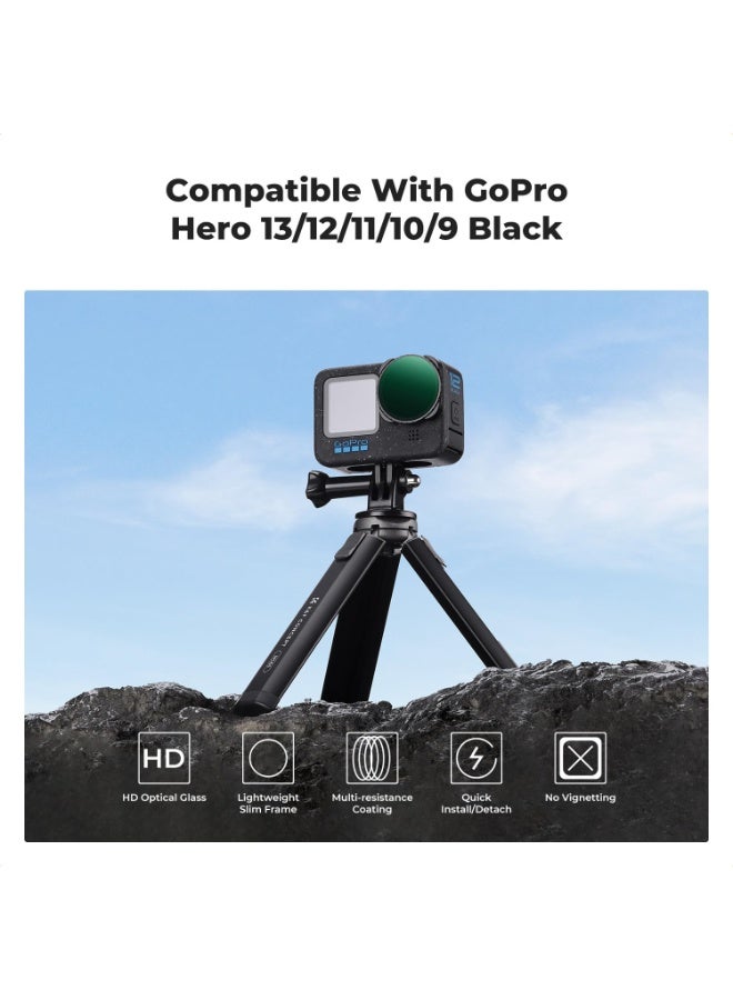 K&F CONCEPT Variable ND2-32 Filter Compatible with GoPro Hero 13 Black, Neutral Density Light Reduction Filter for Go Pro 12/11/10/9 Black, Multicoated HD Optical Glass Action Camera Accessories - Image 4