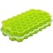 AUSSUA AUSSUA 2 PCS Premium Ice Cube Trays,  Silicone Ice Cube Molds with Lid, Flexible 74-Ice Trays BPA Free, for Chilled - Image 2