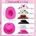 XIPEGPA 50PCS Plastic Mini Western Cowboy Cowgirl Hats Cute Miniature Hat West Party Crafts for Cowboy Cowgirl Party Supplies Colourful - Image 4