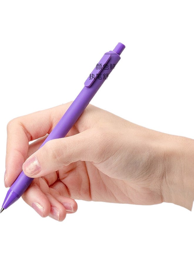 Kaco [Back To School Essential] Kaco Shuyuan Colorful Retractable Multi-Color Gel Pens, Journaling Pens, Water-Based Pens, 0.5Mm Bullet Tip, Mixed Colors, 5 Pens/Box, Morandi Second Generation K1015 - Image 2