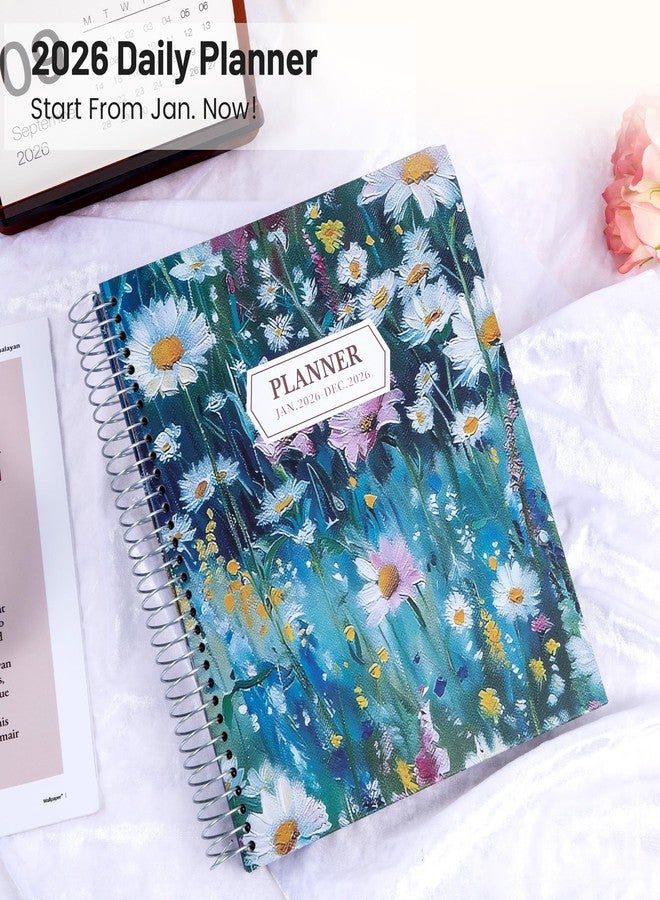 CAGIE 2026 Planner Weekly and Monthly (Jan. 26-Dec. 26), 12 Month Hourly Planner 8.5"x11", Large Daily Planner with Hourly Timeslot, Monthly Tab, Spiral Binding, Bookmark - Image 5