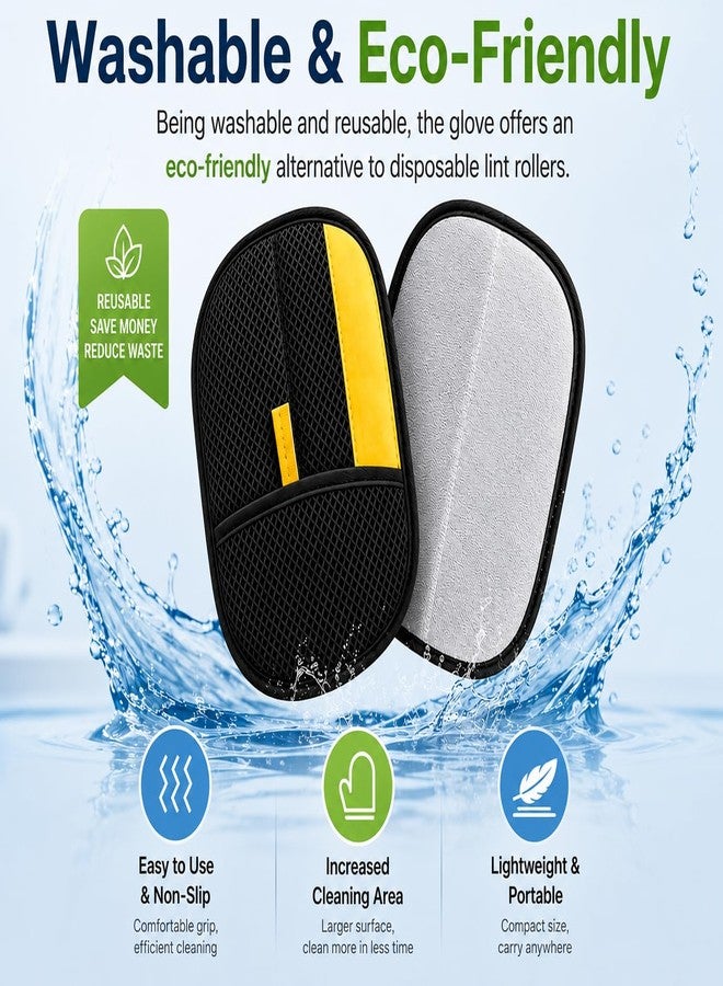 Upgraded Pet Hair Removal Glove for Cats & Dogs, Reusable Electrostatic Hair Remover, Washable Grooming Glove for Removing Pet Hair from Clothes, Furniture, Carpets & Car Interiors - Image 5
