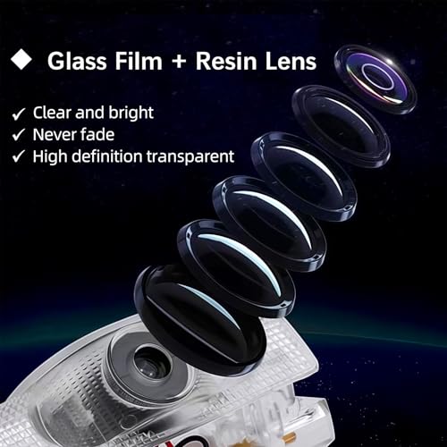 Thingrific 4Pcs Car Door Lights Logo Projector Compatible with Highlander/Camry/4runner/Sienna/Corolla/Tundra/Prius/Venza/Prado/Sequoia/Reiz/Previa/Alphard Model, 3D LED Car Welcome Projector Lights - Image 5