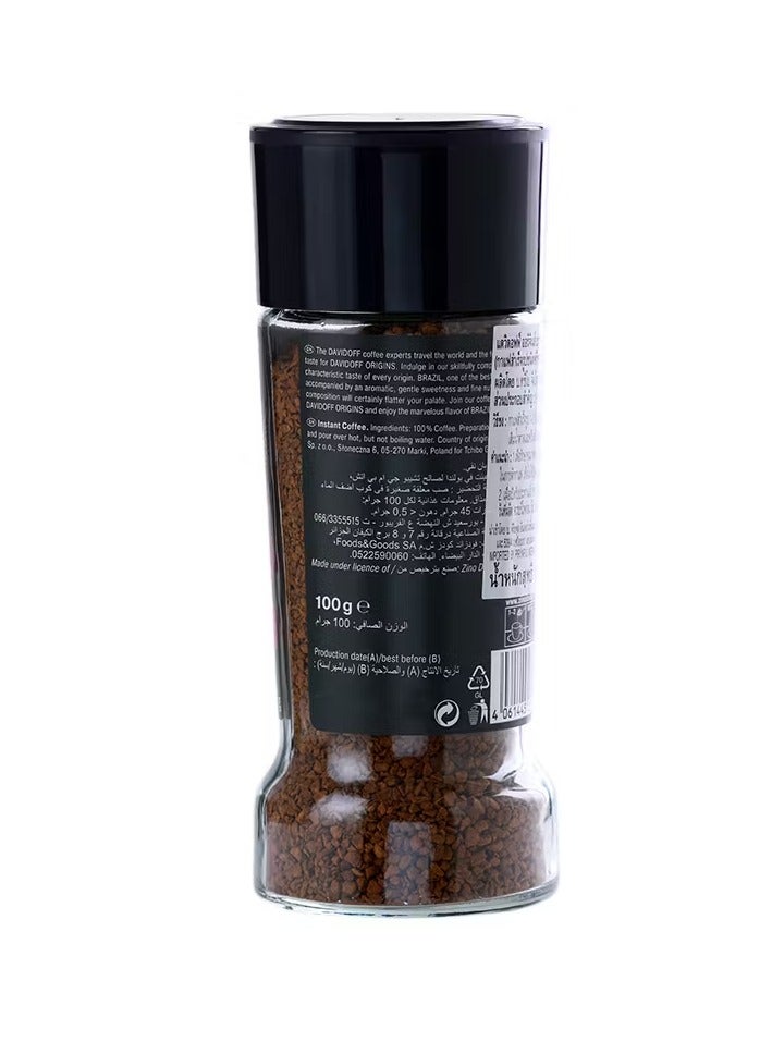 Davidoff Instant Coffee, Rich Balance Flavor Brazil Origins, 100g - Image 2