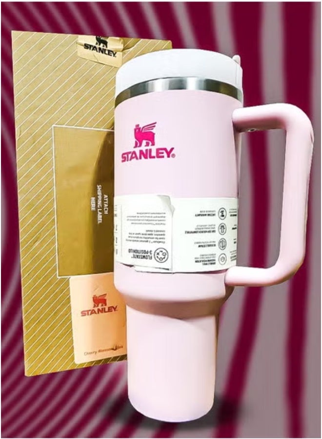 Stanley Stanley 40oz Tumbler – Stainless Steel Travel Mug with Reusable Straw – BPA Free, Eco Friendly, Dishwasher Safe – Leakproof FlowState Lid & Double Wall Insulation – Keeps Drinks Hot for 16H & Cold for 24H – Slim Base Fits Most Car Cup Holders – Durable Ergonomic Handle for Comfortable Use While Traveling, Working or On the Go - Image 1