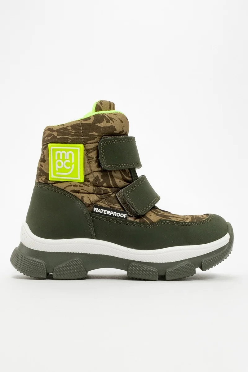Mnpc Boys Khaki Waterproof Casual Boots