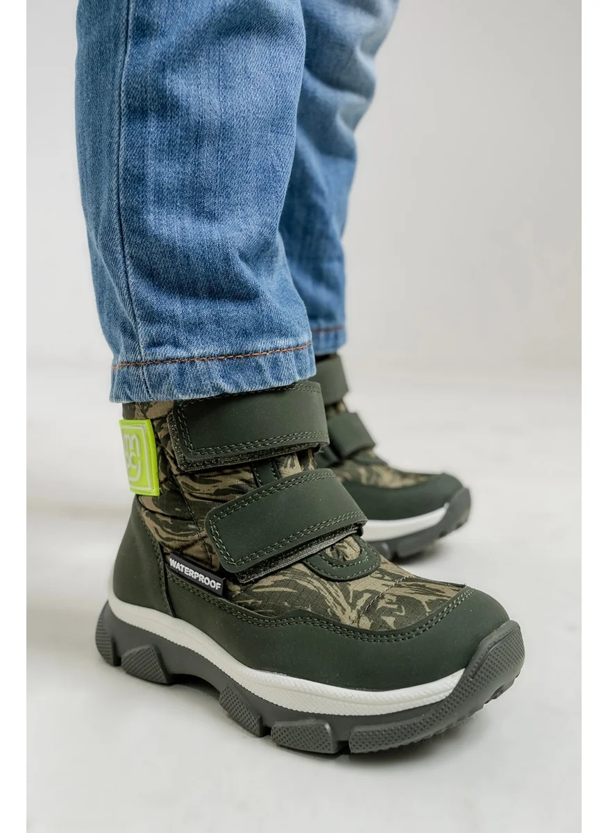 ام ان بي سي Boys Khaki Waterproof Casual Boots