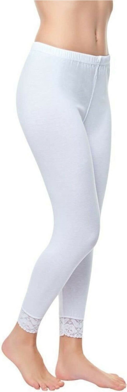 Tutku 6 Pieces White Color Long Leggings 
