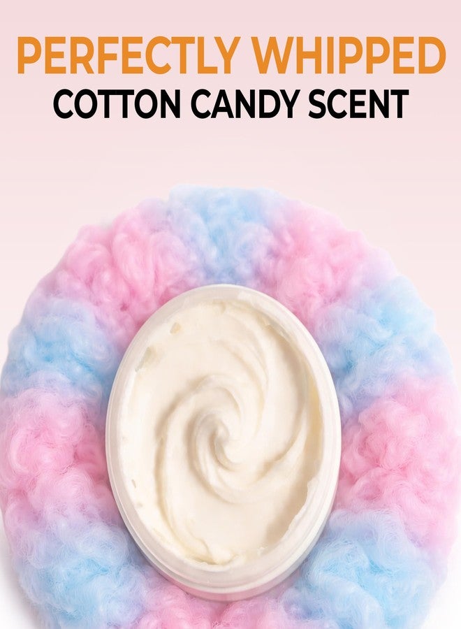 RA COSMETICS Whipped African Shea Butter with Cotton Candy – 100% Whipped Shea Body Butter from Ghana – Moisturizing Natural Skincare for Dry Skin, Hair, Scalp – Nourishes, Softens & Hydrates – 12oz - Image 3