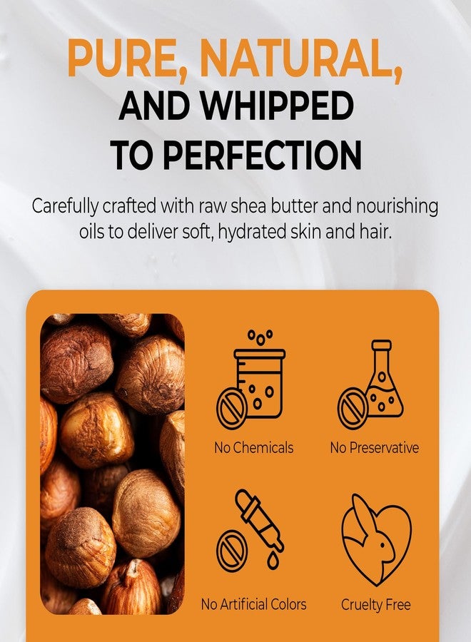 RA COSMETICS Whipped African Shea Butter with Cotton Candy – 100% Whipped Shea Body Butter from Ghana – Moisturizing Natural Skincare for Dry Skin, Hair, Scalp – Nourishes, Softens & Hydrates – 12oz - Image 5