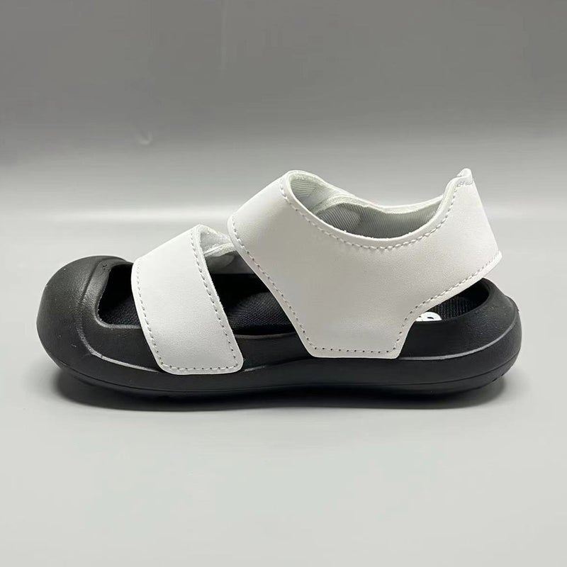 Putian Kidsren'S Shoes Nb Toe Protection Double Velcro Kidsren'S Sandals Men'S And Women'S Baby Toe Beach Shoes Summer Wading Shoes - Image 2