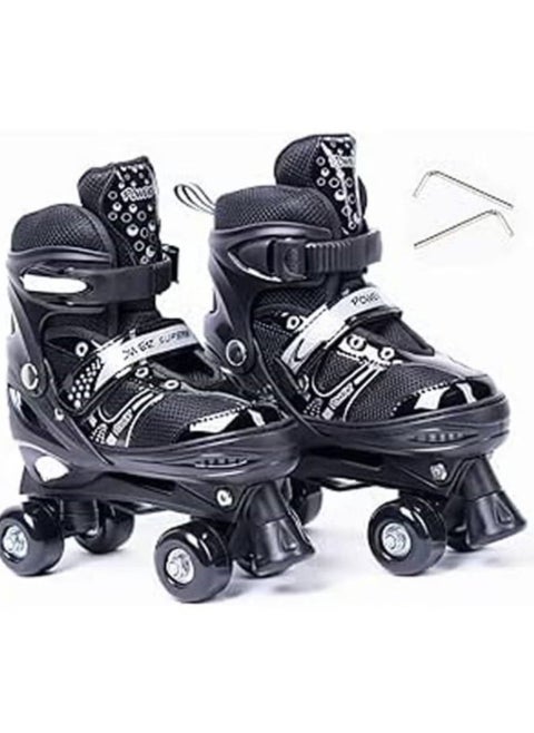 Adjustable 2 Row 4 Wheel Inline Skates Size 31-34