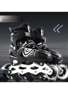 Generic Adjustable 2 Row 4 Wheel Inline Skates Size 31-34  - Image 2