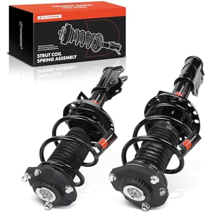Duramont Front Pair 2 Complete Strut And Coil Spring Assembly Compatible With Chevrolet Cruze 2017 2018 2019 Driver And Passenger Side Replace 18920556 - Image 2