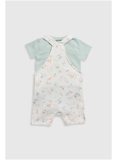 mothercare أول مجموعة من السراويل القصيرة وبدلة الجسم من Woodland  - Image 2