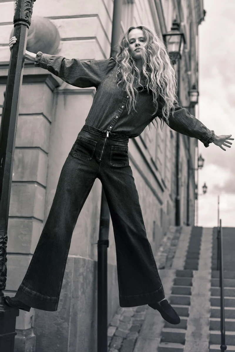 H&M Wide Ultra High Jeans