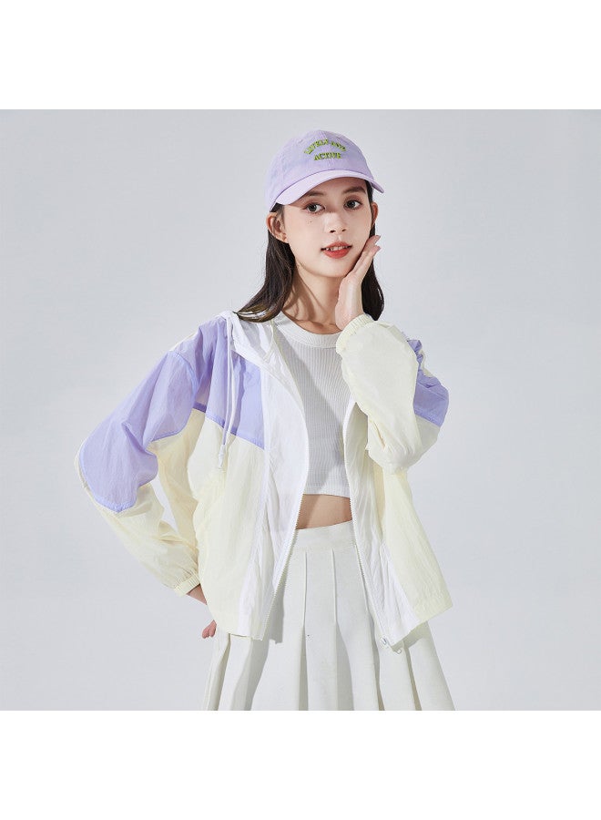 TonLion Women's Summer Hooded Color-block Loose Sun Protection Jacket - Fashionable, Youthful & Versatile Casual Style - Image 2