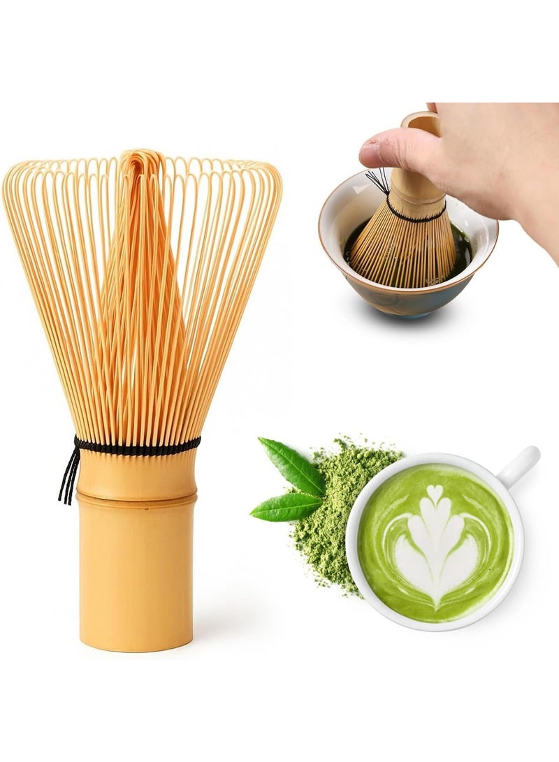 Soofam Corked Matcha Green Tea Brush Set | Matcha Green Tea Powder Corked Tea Brush, Bamboo Leaf Style Matcha Brush, Useful Brush, Natural Corked Tea Brush, Tool for Making Matcha Powder, Tea Set, Traditional Tea Spoon - Image 1