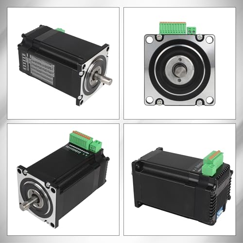 CNCTOPBAOS Integrated Nema23 2.2N.m Closed Loop Stepper Motor Driver, All-in-one 3000RPM 24-60V DC 5A 1000 Line Encoder TTL Multi-Microstep 8mm Shaft 57 Motor for CNC Machine, Industrial Automated - Image 2