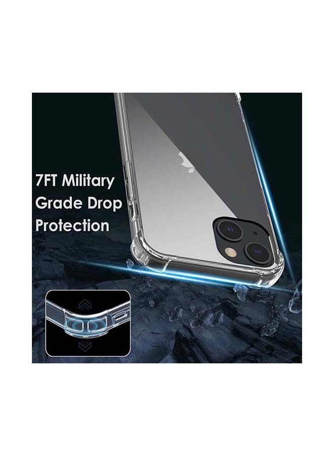غطاء خلفي واقٍ من مادة TPU مزود بأربع زوايا ممتصة للصدمات لهاتف iPhone 13 مقاس 6.1 بوصة شفاف - Image 4