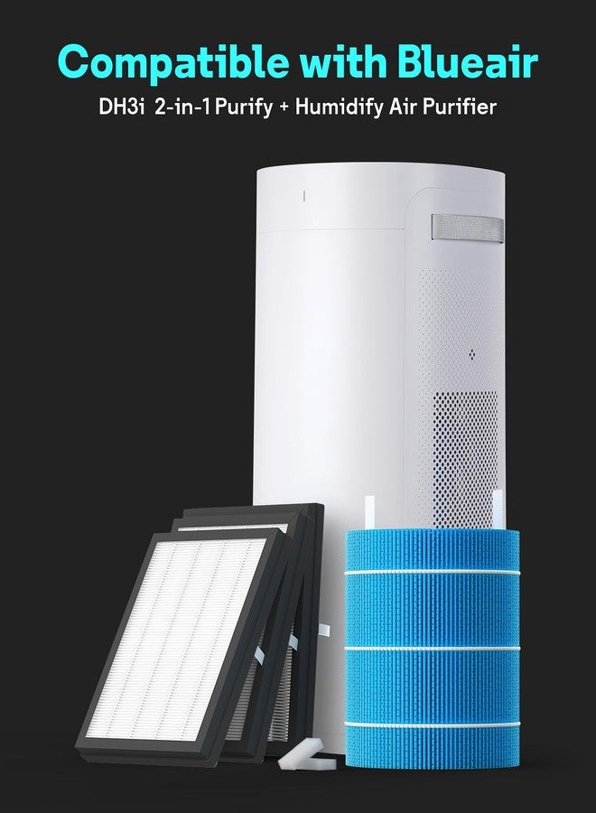 Leemone DH3i Replacement Particle Filter & Wick Filter Compatible with Blueair 2-in-1 Purify + Humidify Air Purifier and Humidifier - Image 2
