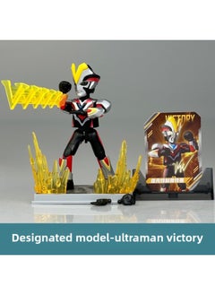 Ultraman Bruko Building Block Man Shining Edition 9Th Generation Luminous Figure Ax Blind Box Male Toy-Color:Ultraman Shining Nine Bombs-specified Model [victory]