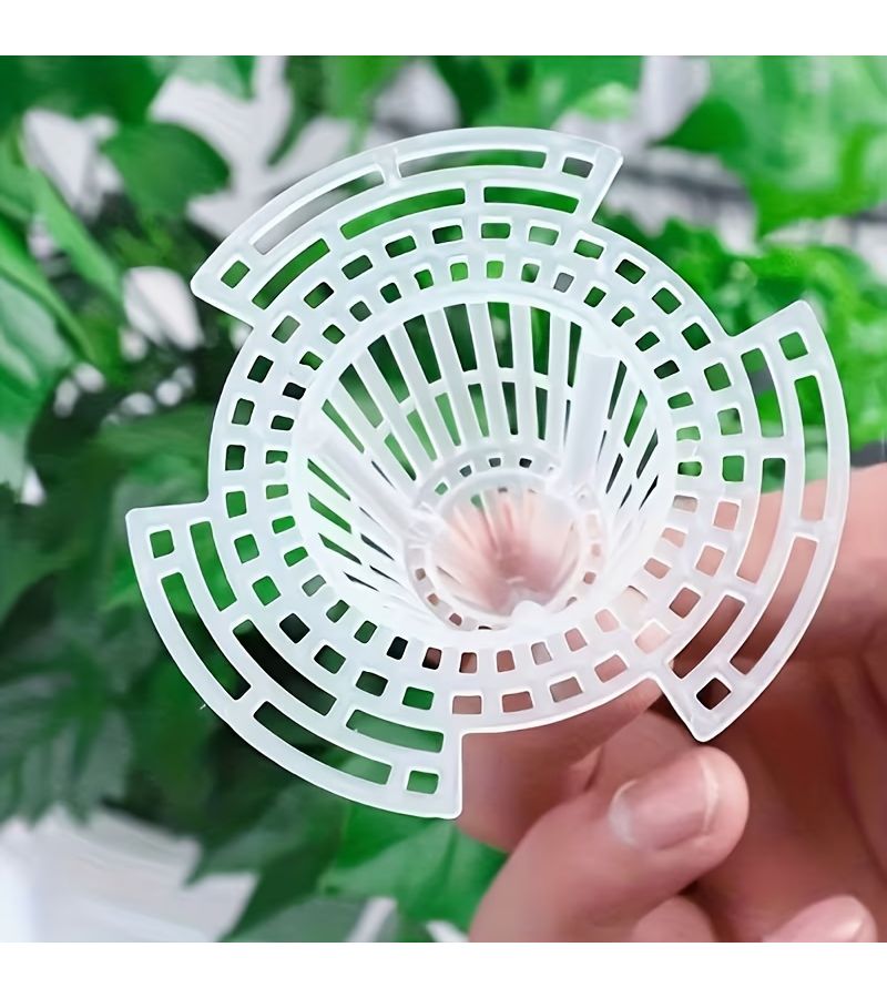 White Plastic Root Protection Covers for Plant Pots 10 Pack - Image 2