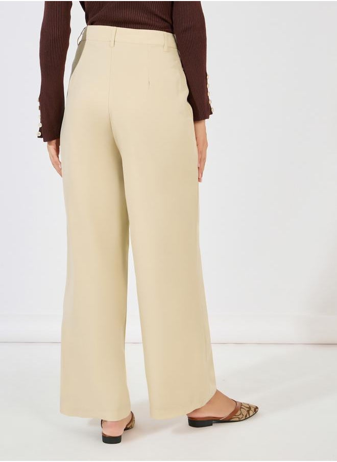 Solid Straight Leg Pants with Belt Loops - pzsku/Z5EDDCD6C5B58591EDD24Z/45/_/1728386371/afb600ad-b369-484a-9902-940e29a62049