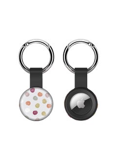 Airtag Case Metal Key Ring with Tough Case for Apple Airtag cover - Circular Scribbles