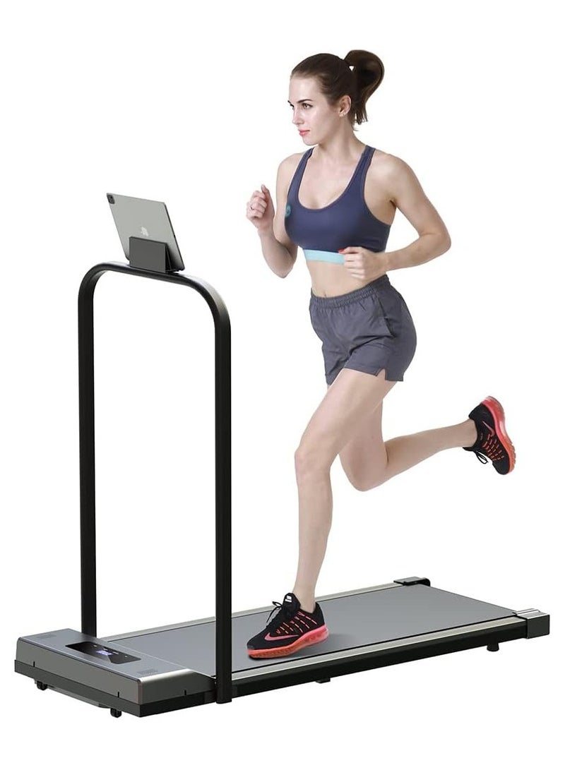 WAKYME Walking Pad Under Desk Treadmill Treadmills for Home 2 in 1 Walking Machine Portable Folding Electric Motorized Walking and Jogging Machine for Home and Office Workout with Remote Control LED Display - Image 1