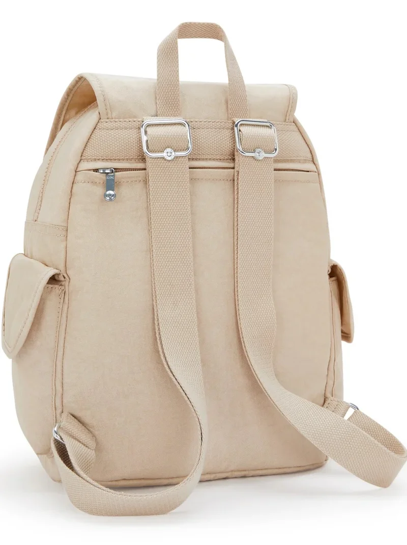kipling City Pack Mini Small Backpack - Sparkled Beige