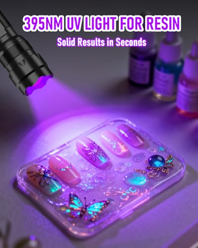 ULTRAFIRE UV Flashlight 395-405 nm Led Blacklight for Curing UV Glue, Leak Detector, Pet Urine Stain - Image 3