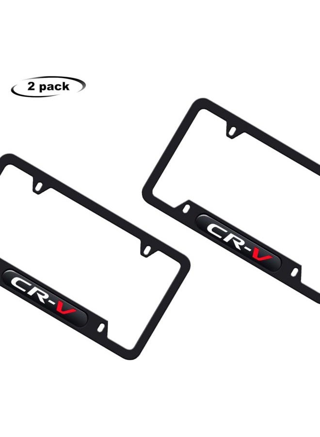 HUIANTS 2PCS License Plate for Honda CR-V Premium Car License Plate Bracket Holder Fit for CRV, Premium Aluminum Alloy Weather Proof License Plate Covers with Screw Caps Cover Set Accessories (for CRV) - Image 4