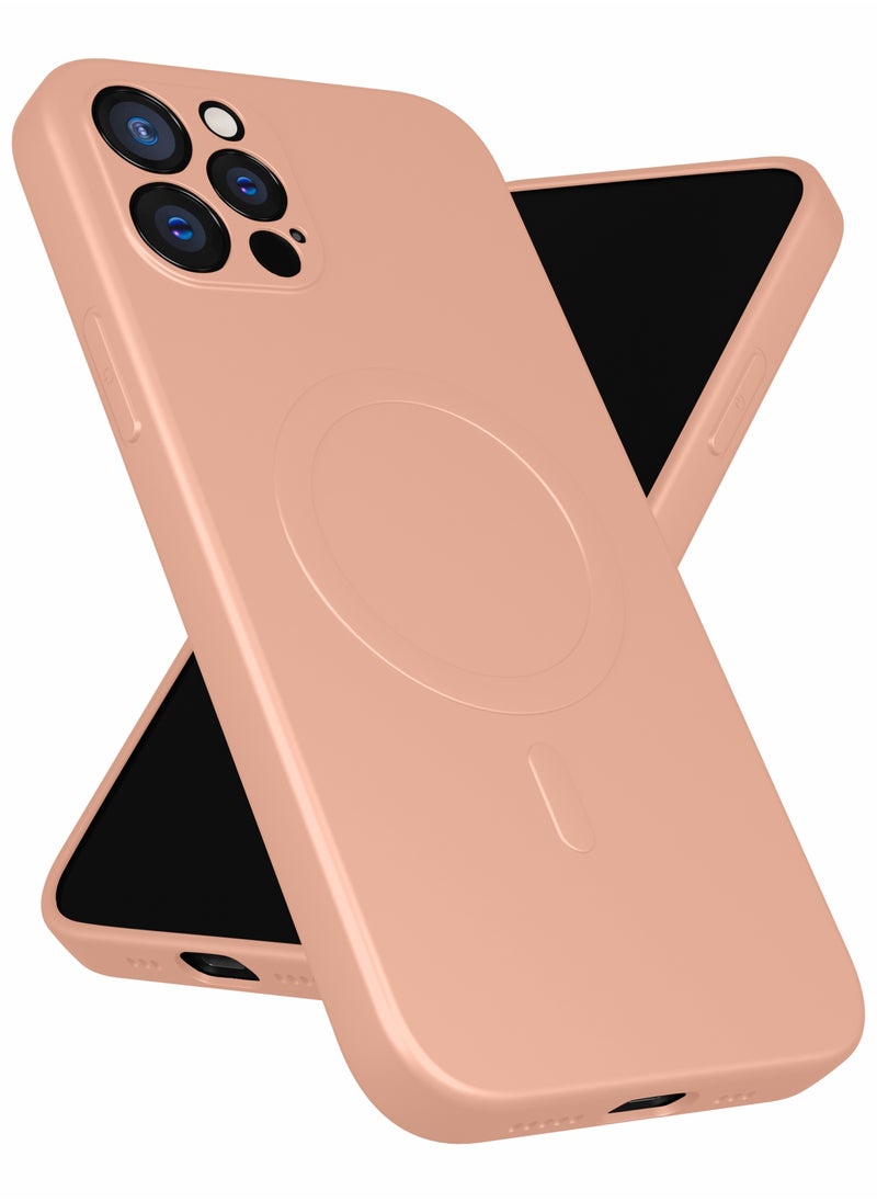 for iPhone 12 Pro Max Case, Soft Anti-Scratch Microfiber Lining, Compatible with MagSafe, Shockproof Phone Case for iPhone 12 Pro Max, Pink