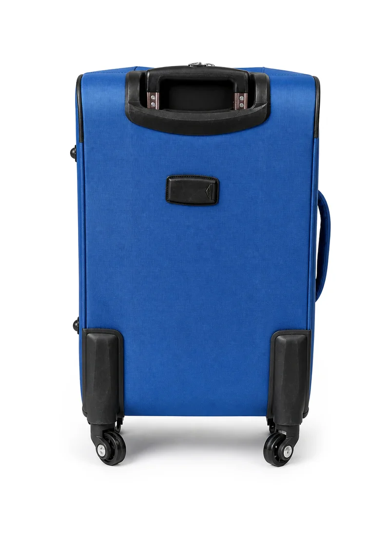 Reflection  REFLECTION 20 Inch Voyager Carry-on Suitcase, Lightweight Vertical Series Travel Soft Luggage Trolley with 36L Storage Capacity and 4 Spinner Wheels, Navy Blue  | Best Price UAE