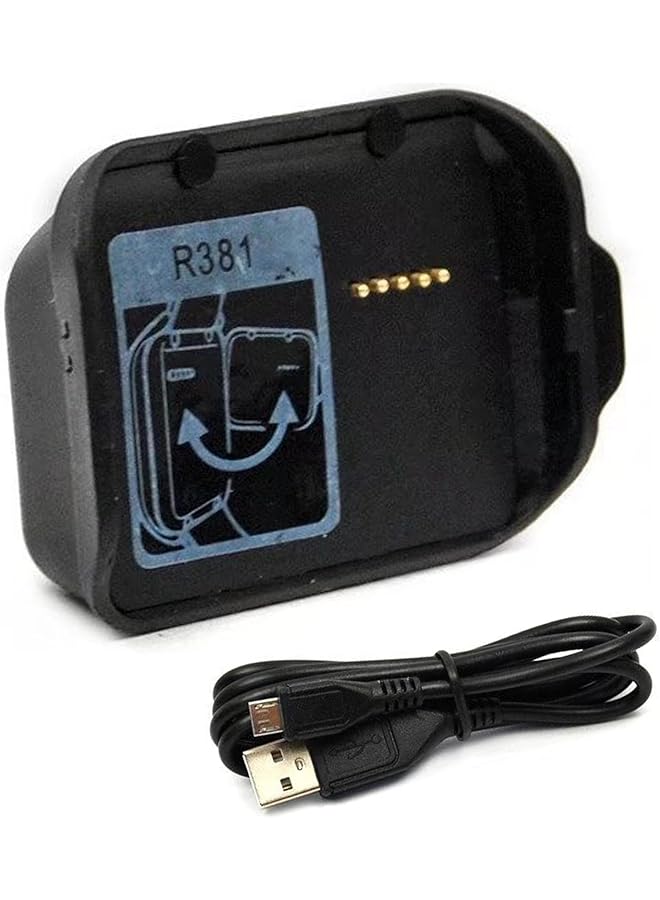 erorex Charger Compatible With Gear 2 Neo R381 Replacement Charging Cradle Dock Cable Cord Compatible For Samsung Gear 2 Neo R381 Smart Watch  - Image 1