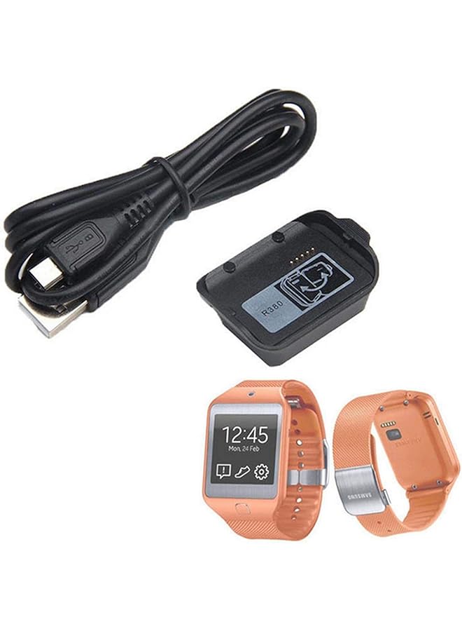 erorex Charger Compatible With Gear 2 Neo R381 Replacement Charging Cradle Dock Cable Cord Compatible For Samsung Gear 2 Neo R381 Smart Watch  - Image 2