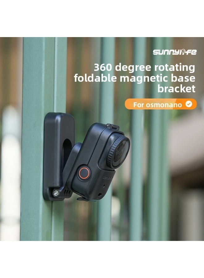 سني لايف حامل قاعدة مغناطيسية لـ DJI Osmo Nano من Sunnylife – قاعدة دوارة 360° قابلة للطي مع تثبيت سريع لكاميرا الأكشن - Image 2