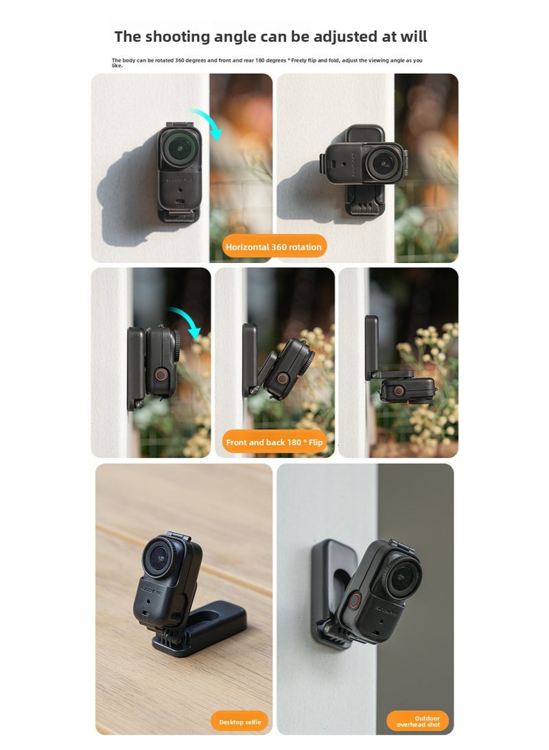 سني لايف حامل قاعدة مغناطيسية لـ DJI Osmo Nano من Sunnylife – قاعدة دوارة 360° قابلة للطي مع تثبيت سريع لكاميرا الأكشن - Image 4