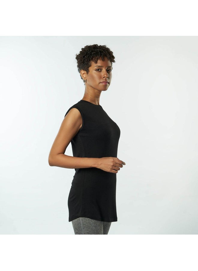 Breathe single layer undershirt women-Black