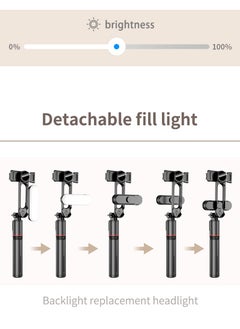 Generic Selfie Stick Tripod, Extendable Tripod with Rechargeable Bluetooth Remote,Removable fill light， Compatible with iPhone and Android Smartphones, Perfect for Travel, Vlog, Video and Photo, Black  - Image 5