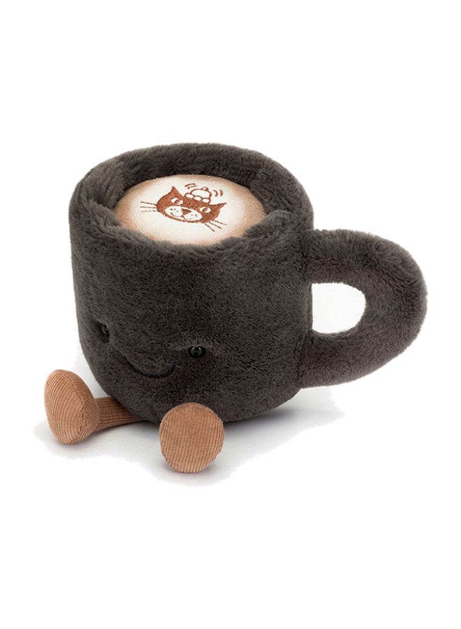 Jellycat لعبة دمى كوب القهوة من أميزيبلز - شخصية كوب مبتسم ناعمة بأرجل كوردية، لعبة محشوة لطيفة بموضوع الطعام للأطفال، هدايا وديكور منزلي - Image 1