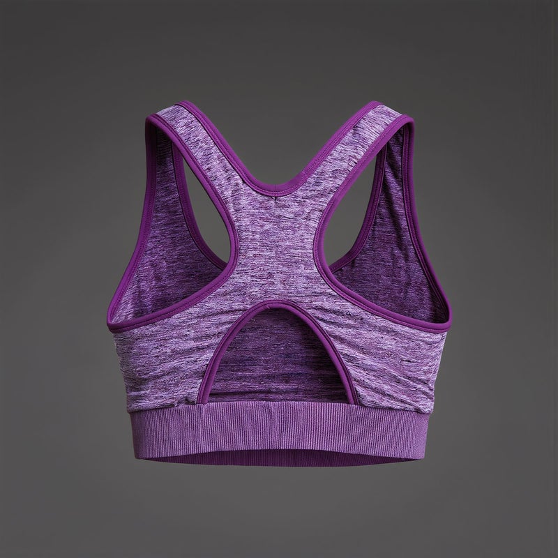 Sports Bra Front Zipper Full Coverage For Running Yoga Maternity Daily Wear White XL - Image 4