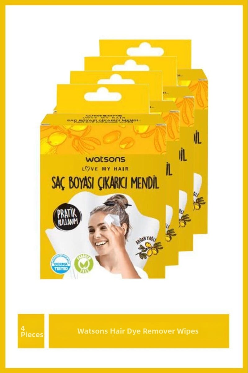 Hair Dye Remover Wipes (6 Pieces) X4 Pieces